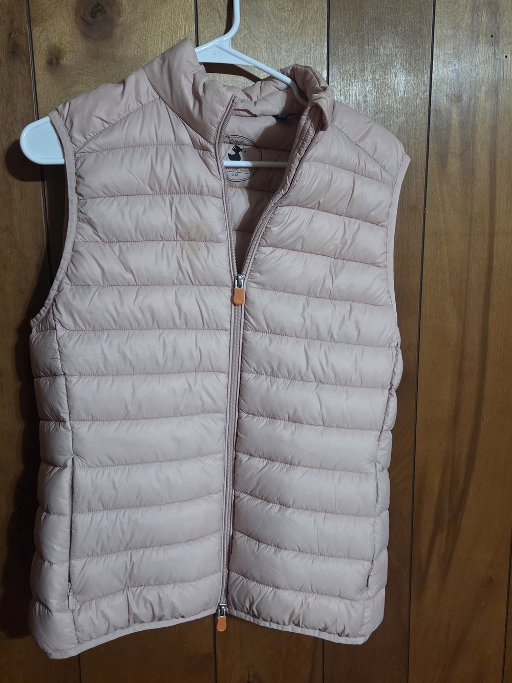 Save The Duck Plumtech Women's Blush Ultra Light Puffer Jacket Vest Size 2 / M